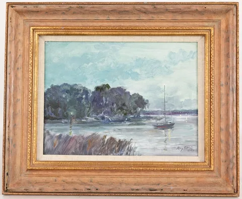 Ray George Ellis, Moon River, Oil on Canvas