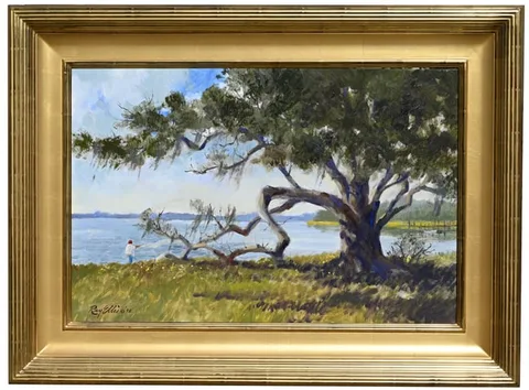 Ray George Ellis, At the Oak, Oil on canvas