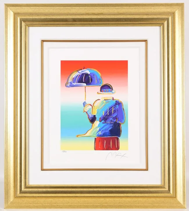 Umbrella Man by Peter Max, Serigraph, sold Jan 2026