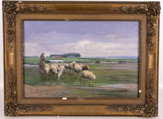 Jef Louis Van Leemputten, Untitled, Oil on Wood