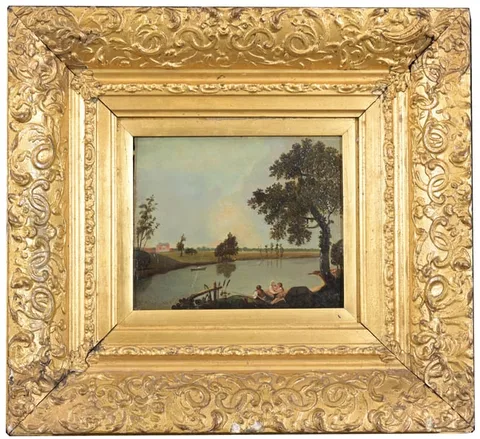 Richard Wilson, Untitled, Oil on Mahogany Panel