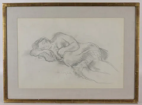 Moses Soyer, Untitled, Pencil on Paper