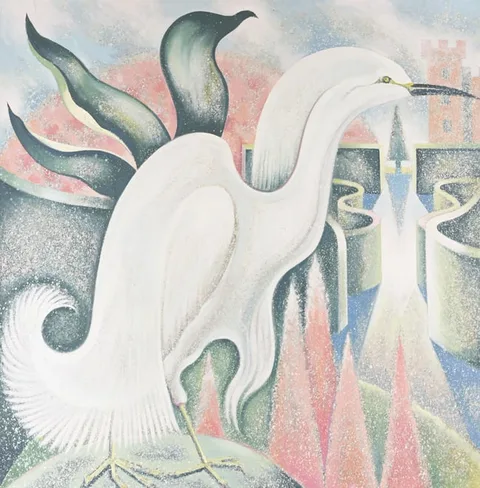 Lowell Nesbitt, Story III, 1986, Oil on Canvas