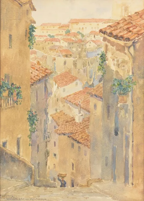 Francis Luis Mora, Dubrovnik, Croatia, Watercolor/Gouache