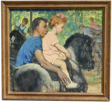 Untitled by Francis Luis Mora, Oil on Canvas, sold Mar 2026