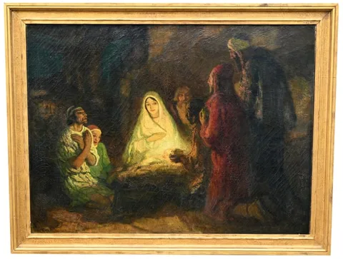 The Greatest Birthday by Francis Luis Mora, Oil on canvas, offered Mar 2026