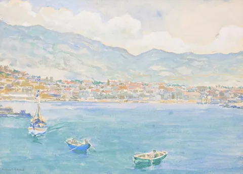 Francis Luis Mora, Patras, Greece, Watercolor