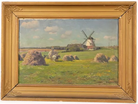 Peder Mork Monsted, Aalsgaarde, 1921, Oil on Canvas