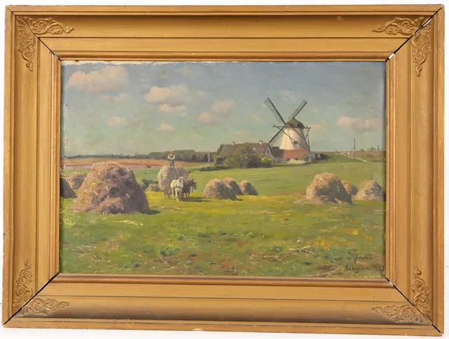 Aalsgaarde by Peder Mork Monsted, 1921, Oil on Canvas, sold Mar 2026