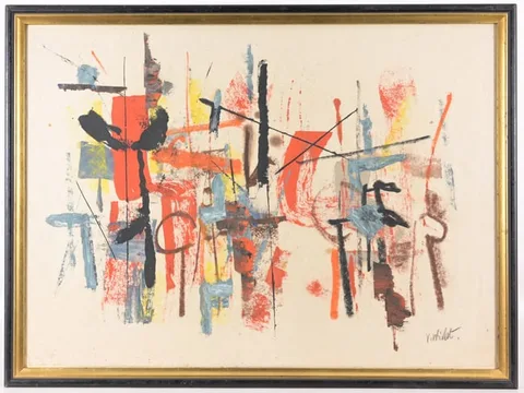 John von Wicht, Untitled, Oil/mixed media on paper