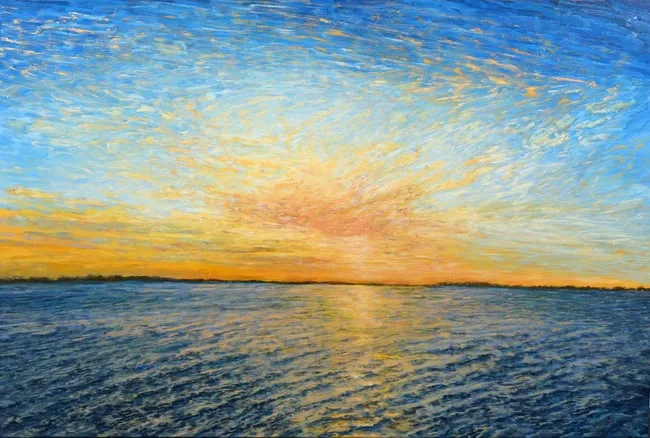 James Couper, Radiant Sky, Florida Bay, 2009, Oil on Canvas