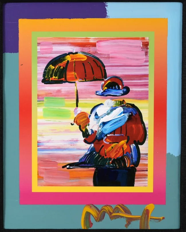 Umbrella Man by Peter Max, Mixed Media, sold Mar 2026