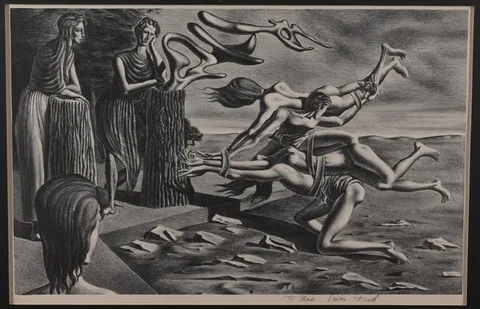 Federico Castellón, The Gordian Knot, Lithograph on Paper