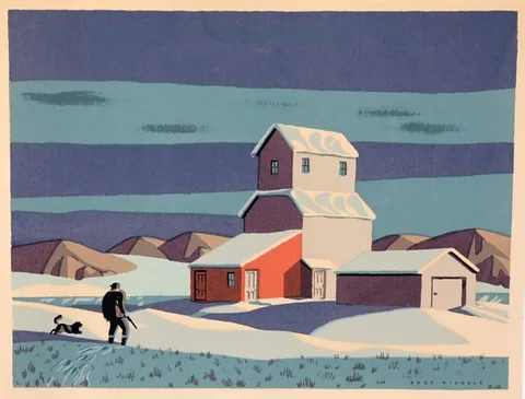 The Hunter by Dale Nichols, Color Lithograph, sold Mar 2026