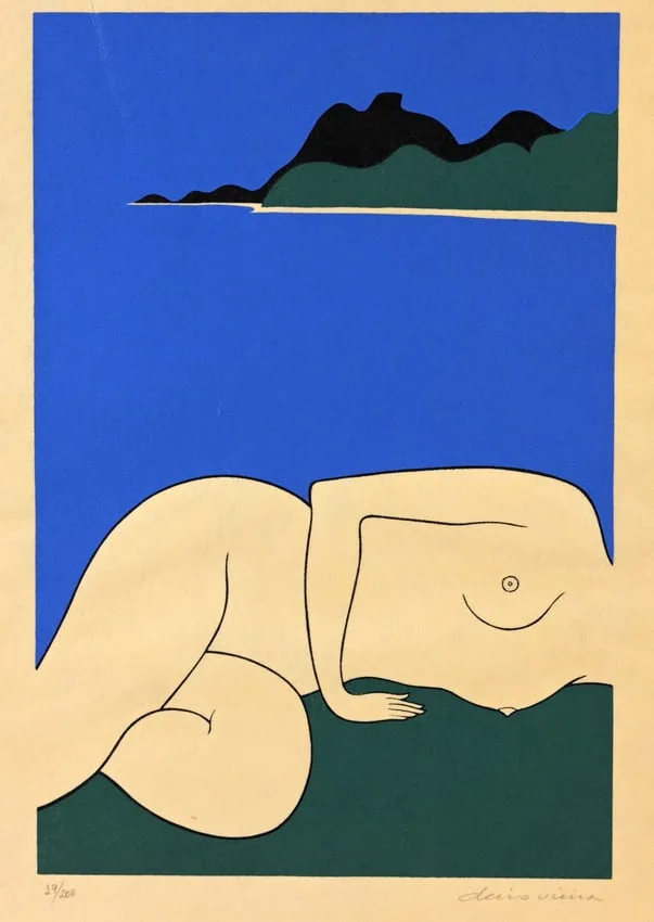 Thoughtfull Mood by Décio Vieira, Silkscreen on Paper, offered Mar 2026