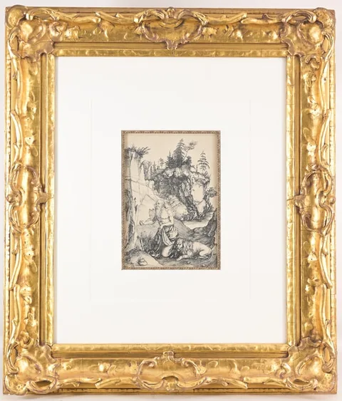 Albrecht Durer, St Jerome in Penitence, Engraving