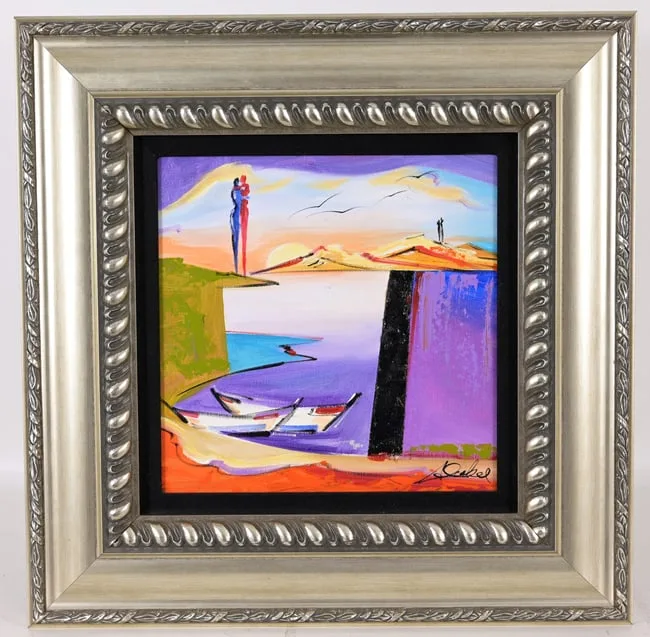 On the Docks by Alfred Gockel, 2015, Acrylic on Canvas, sold Apr 2026