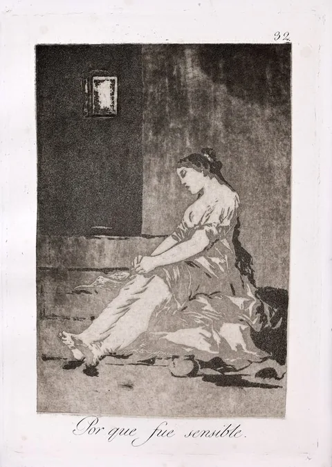 Francisco Goya, Por que fue Sensible, Aquatint