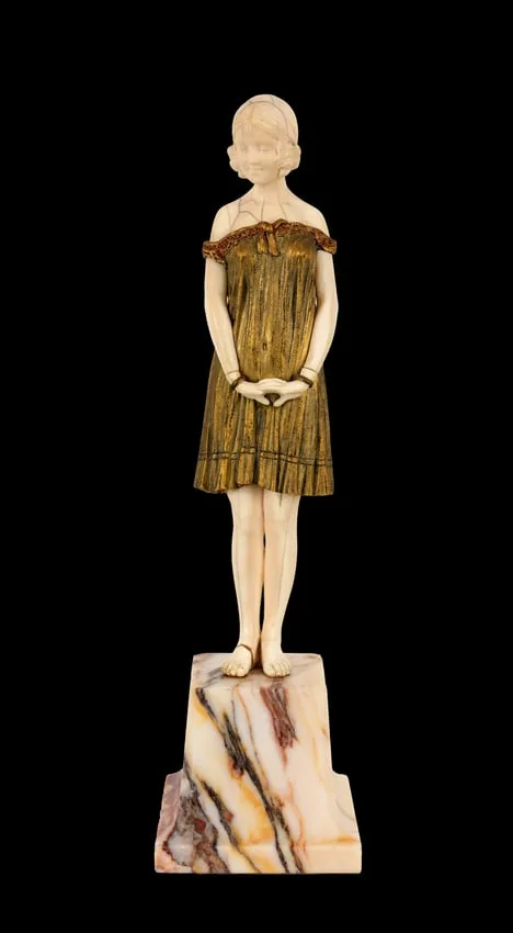 Innocence by Demetre Chiparus, 1925, bronze, sold Apr 2026