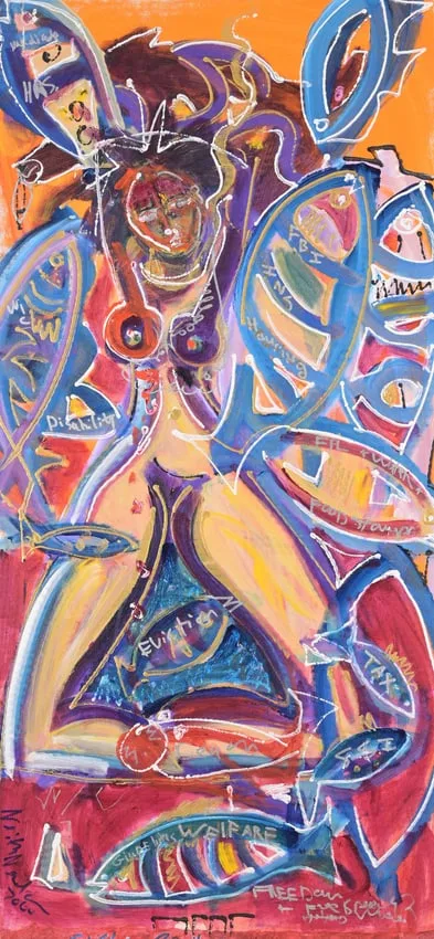 Neith Nevelson, Neith Nevelson: In the Middle of the Night,, Acrylic on Canvas