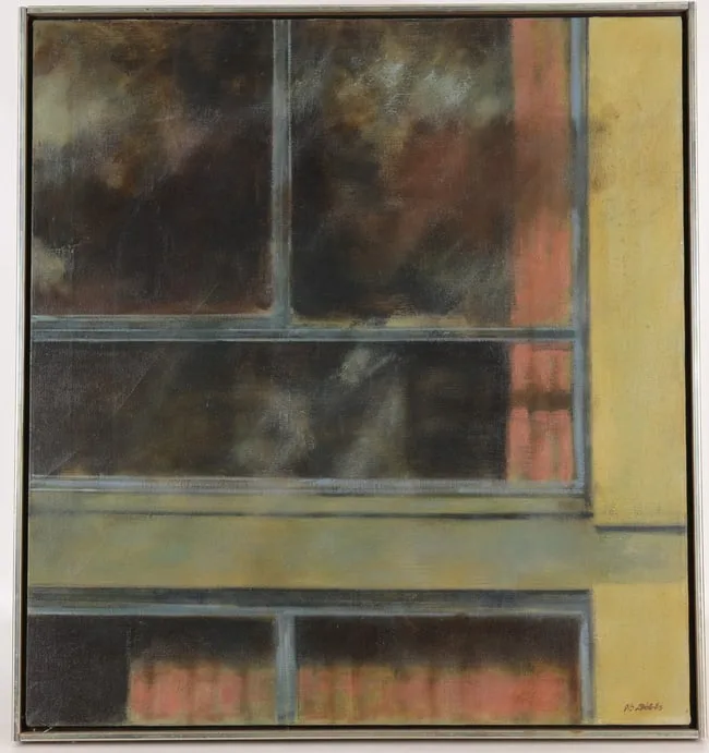 Motel Window by John Barnes Dobbs, Oil on Canvas, offered Apr 2026