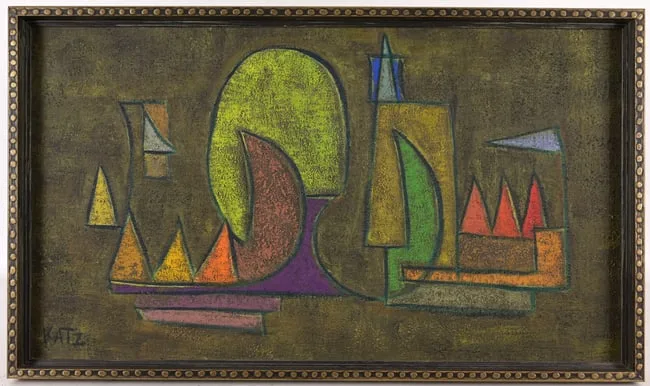Untitled by William Katz, 1955, Oil on Canvas, offered Apr 2026