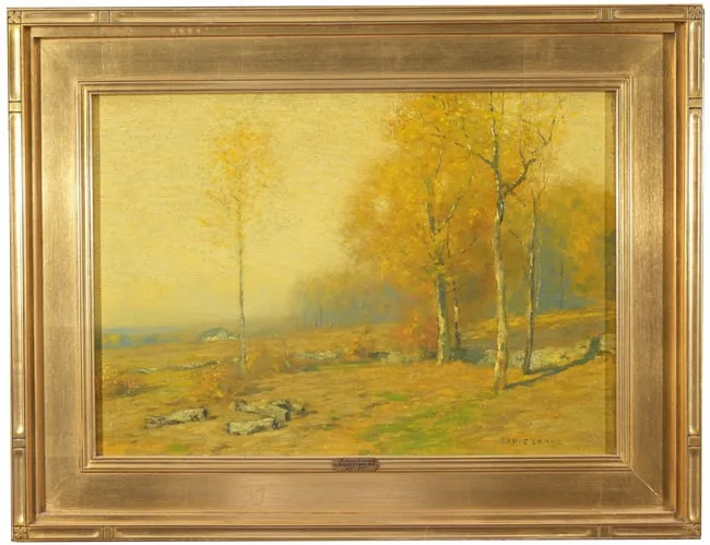 Autumn Sunshine by Bruce Crane, Oil on Canvas, sold Apr 2026
