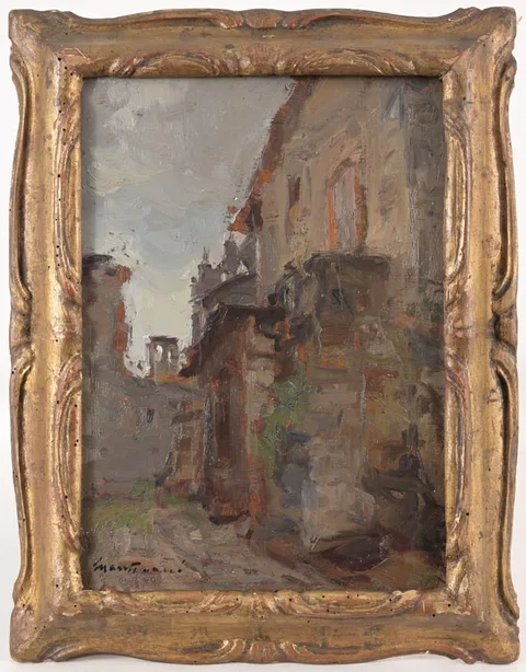 Untitled by Luigi Mantovani, Oil on Board, sold Apr 2026