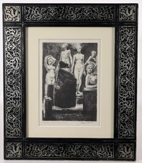 Peggy Bacon, Antique Beauty, Lithograph