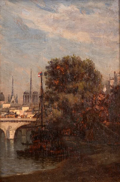 John Joseph Enneking, Untitled, Oil on Panel