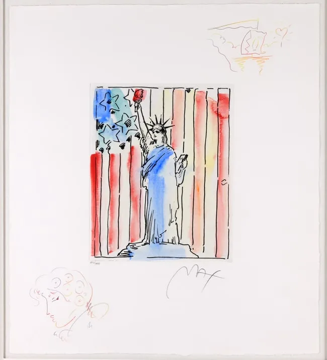 Peter Max, United We Stand II, Etching