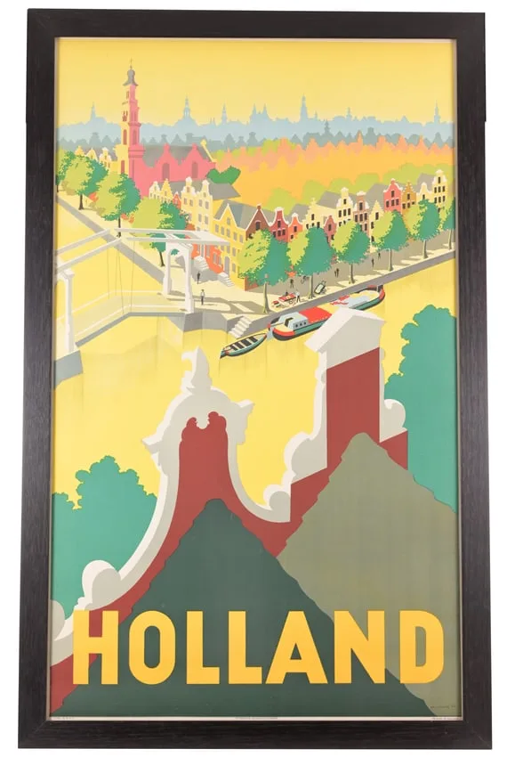 Paulus Casper Erkelens, Holland, 1945, Color Lithograph