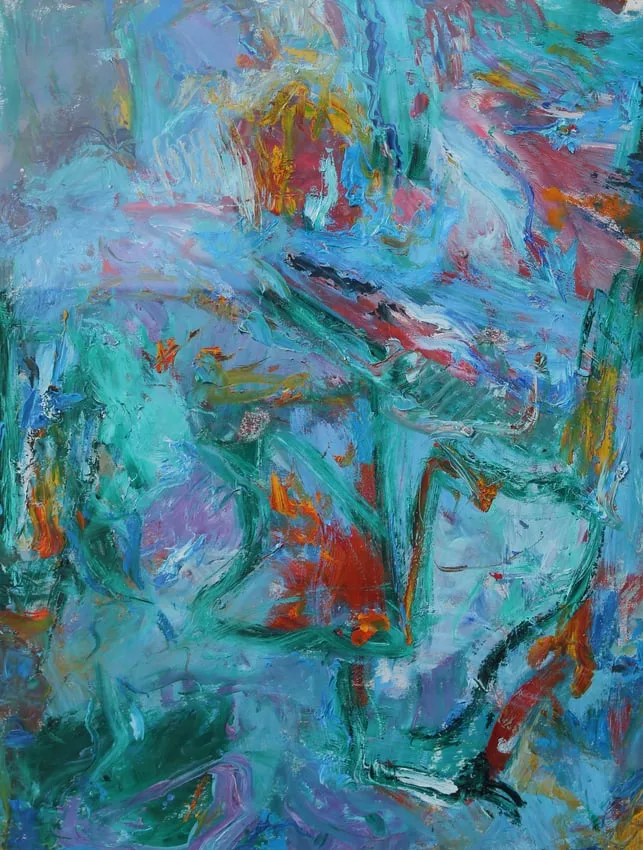 Thomas Koether, Study Blue Progression, Oil on Paper