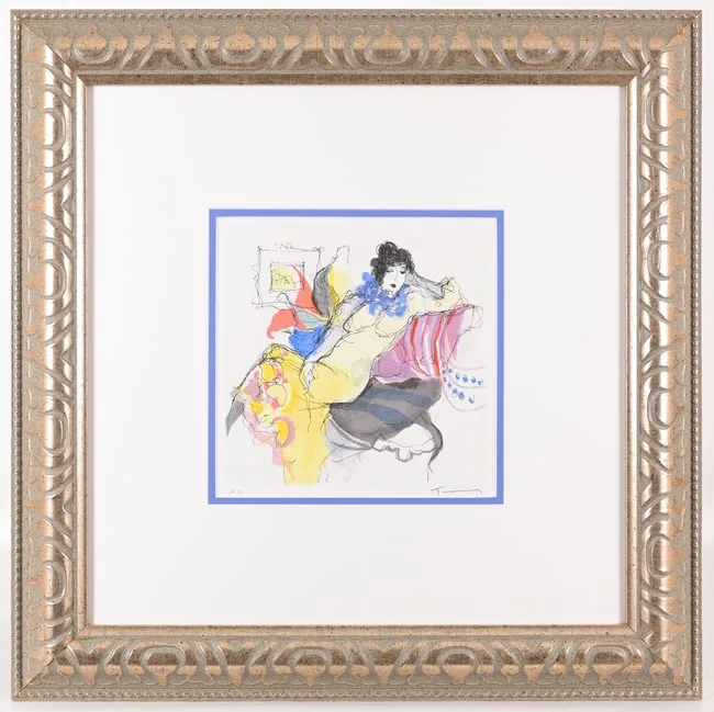 The Lounge by Itzchak Tarkay, Color Silkscreen, sold Apr 2026