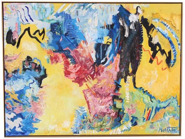 Thomas Koether, Fire Opal 3, Oil on Canvas