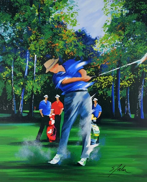 Victor Spahn, Perfect Form, Oil on Canvas