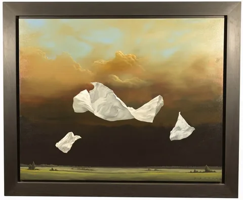 Robert Deyber, Three Sheets to the Wind, original Acrylic on Canvas