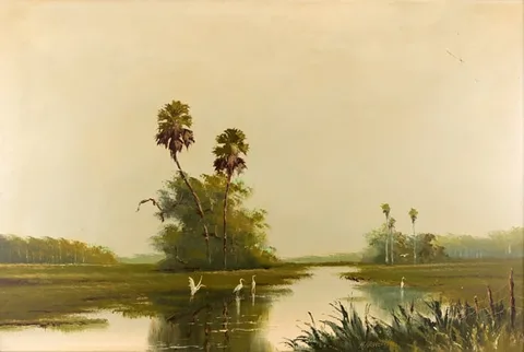 Harold Newton, Untitled, Oil on Masonite