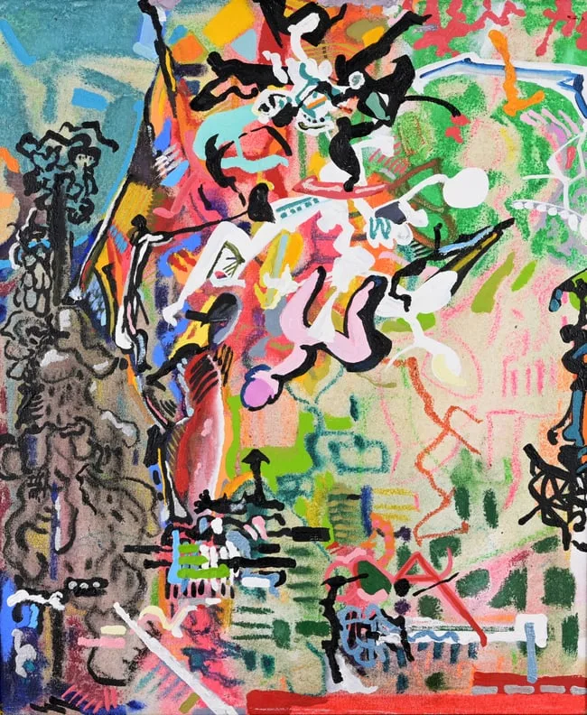 John Dee's Dilemma by Randall Schmit, 1988, Oil on Canvas, offered Jul 2026
