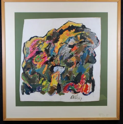 Thomas Koether, First Monolyth, Oil on Paper