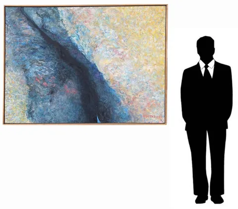 Thomas Koether, Crevice II, Oil on Canvas