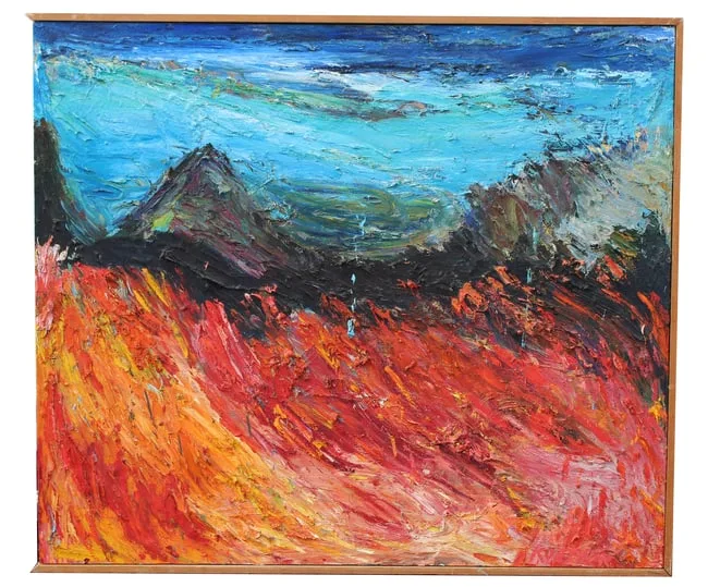 Thomas Koether, First Fire, Oil on Canvas