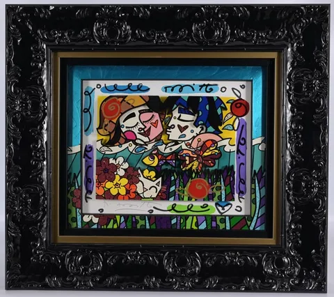 Couple in the Surf XI by Romero Britto, print (other), sold Jul 2026