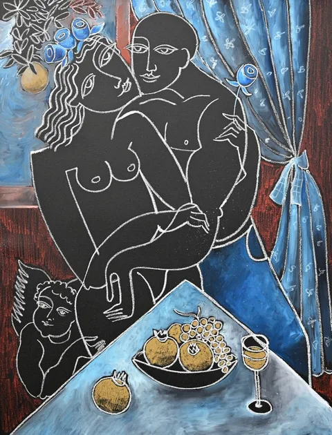 Yuri Yuroz, Untitled, Oil on Canvas