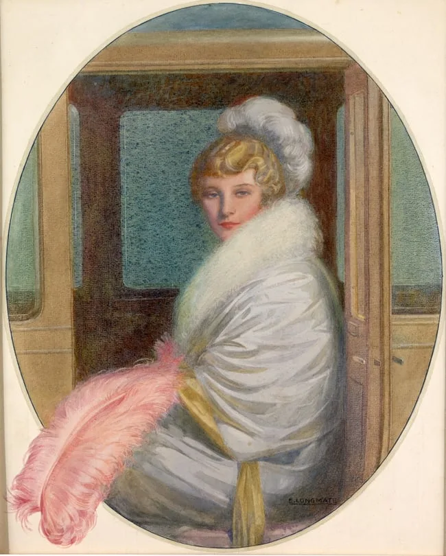 Ernest Longmate, The Debutante, Watercolor