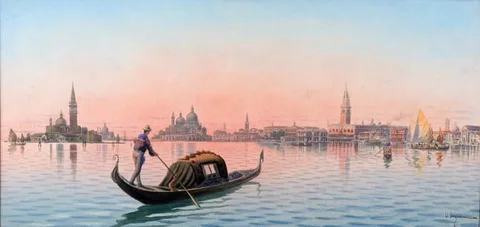Umberto Ongania, Untitled, Watercolor