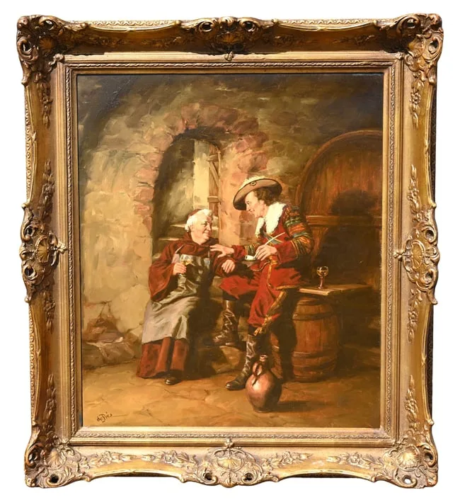 Conversation by Willi Depre, Oil on Canvas, offered Jul 2026