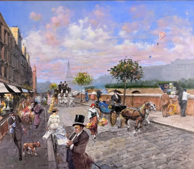 Lungo La Senna by Francesco Tammaro, Oil on Board, offered Jul 2026