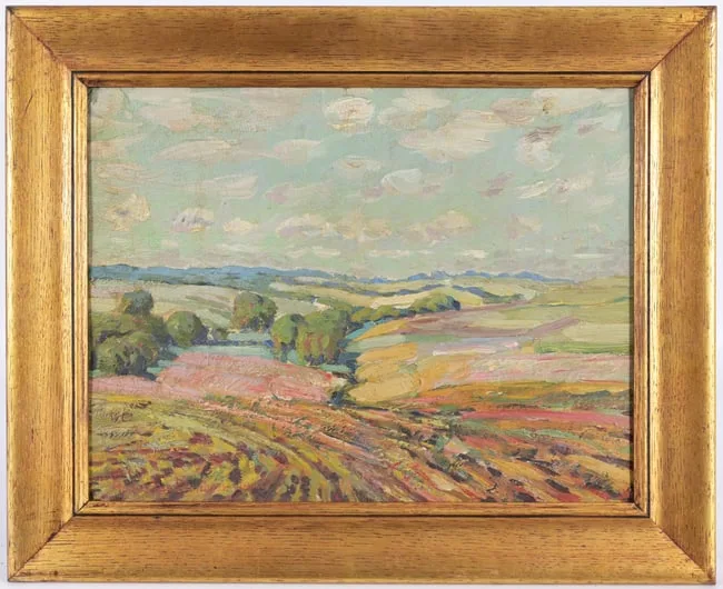 Untitled by Augustus Dunbier, Oil on board, sold Jul 2026