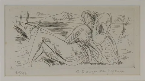 André Dunoyer de Segonzac, Untitled, Etching